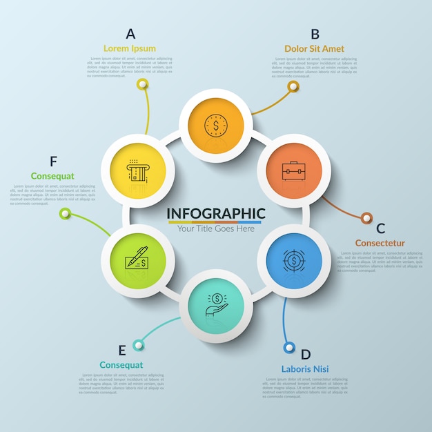 Modern infographic design template