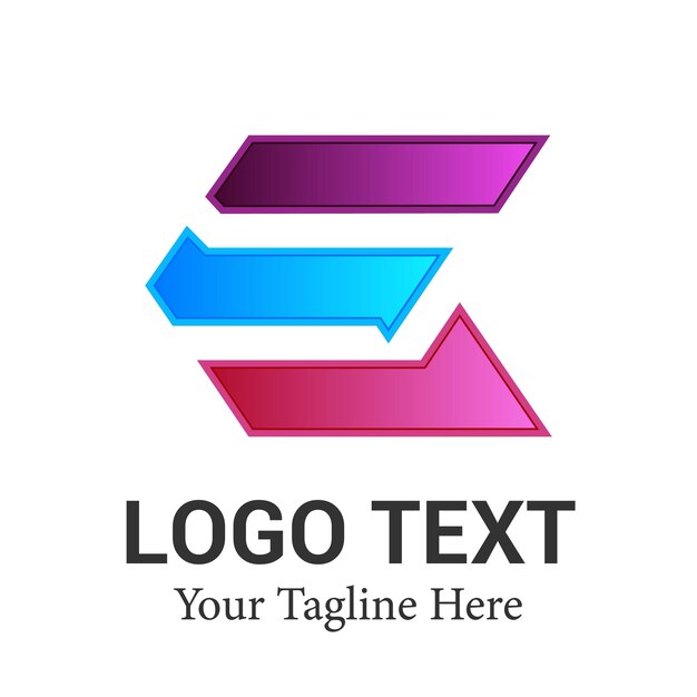 Modern letter EC logo design vector image