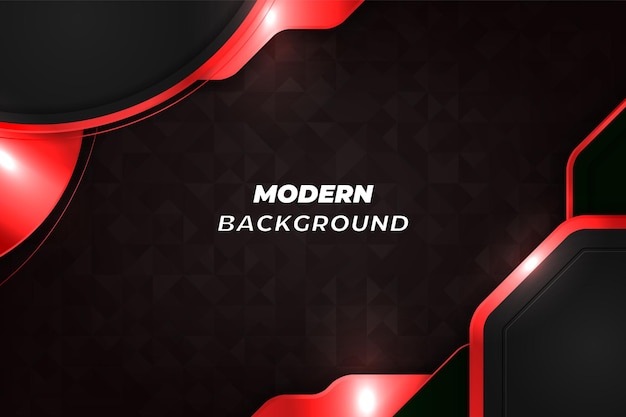 modern luxury background black and red with element