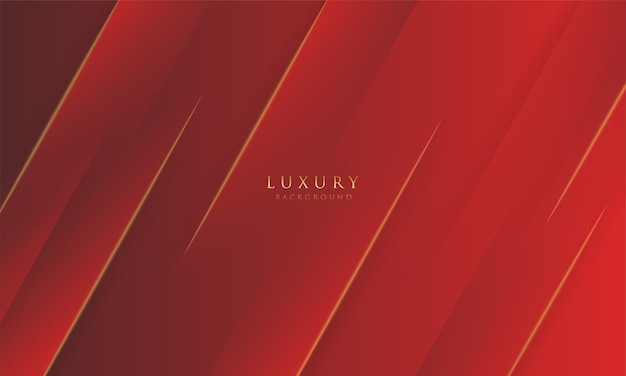 Modern luxury elegant diagonal abstract golden line with red shade background and light effect