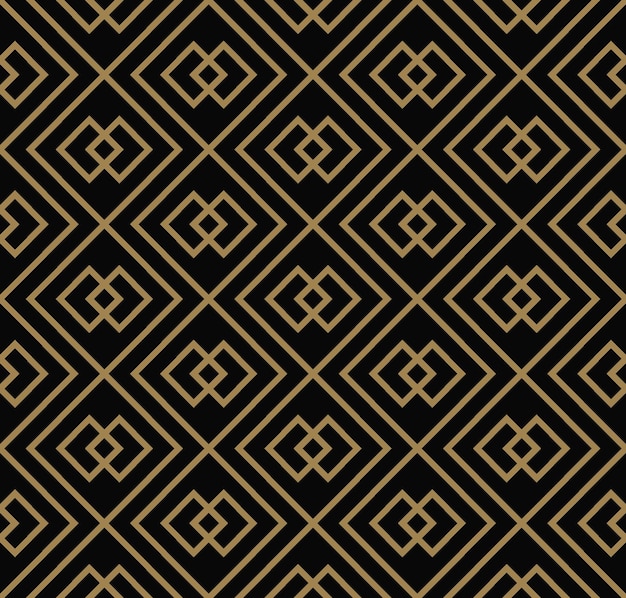 Modern Luxury stylish geometric textures with lines seamless patterns