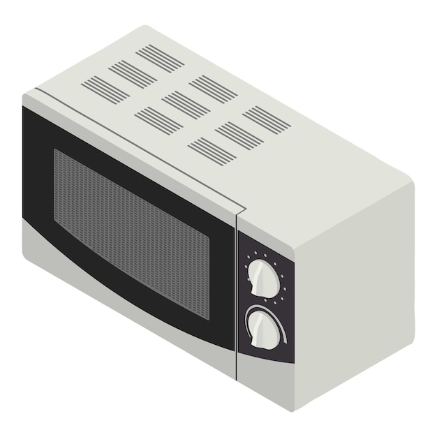 modern microwave icon isometric of modern microwave vector icon for web design isolated on white background