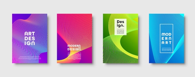 modern minimal colorful abstract vector background lines and geometric shapes design neon ufo green