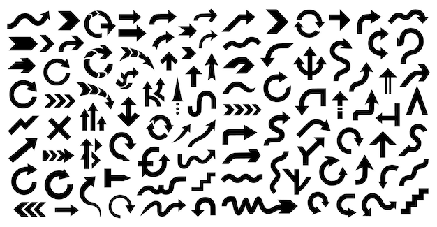 modern minimalist arrow shape design symbolizing direction progress and movement perfect for web