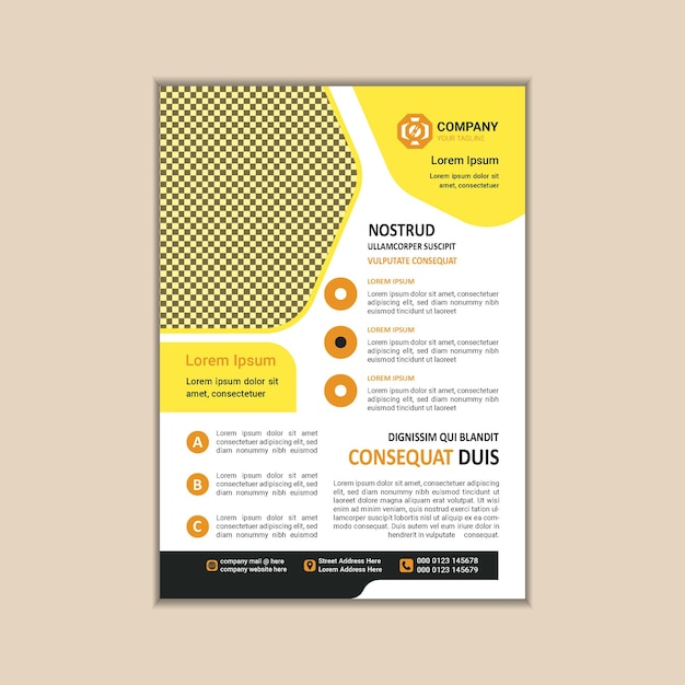 Modern Multipurpose Flyer Template Fully Editable and Print Ready A4 Size With Bleed