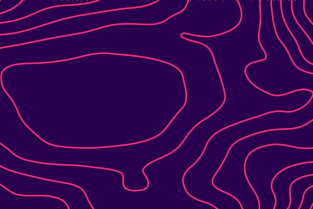 modern pink contour line abstract pattern on a dark background fluid and stylish design