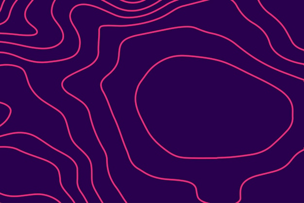 modern pink contour line abstract pattern on a dark background fluid and stylish design