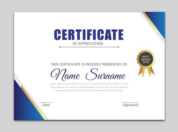 Modern professional certificate