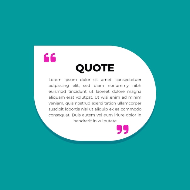 Modern quotes communication Banner design