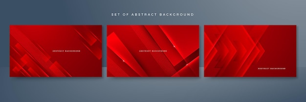 Modern red abstract futuristic technology background Abstract lines pattern technology on red gradients background Vector abstract graphic design banner pattern presentation background web template