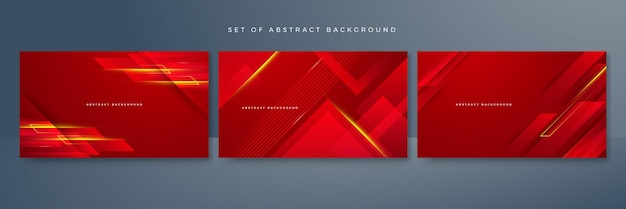 Modern red abstract futuristic technology background Abstract lines pattern technology on red gradients background Vector abstract graphic design banner pattern presentation background web template