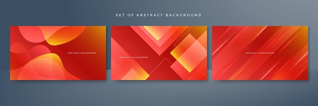 modern red orange background vector abstract graphic design banner pattern presentation background web template