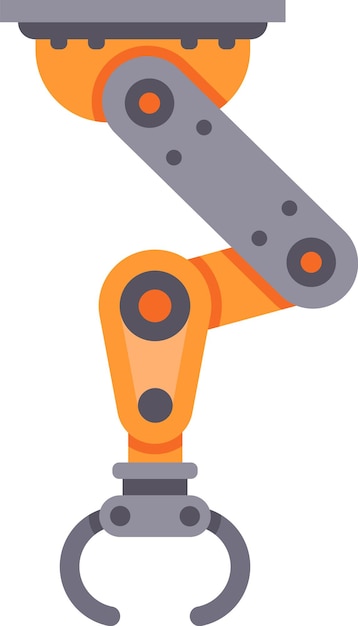 Modern robotic arm is picking up an object in a factory setting showcasing automation and advanced technology in manufacturing processes