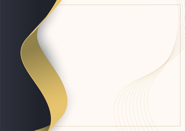 modern simple black and gold abstract background. suitable for business card, presentation, flyer, brochure, print, and certificate template.