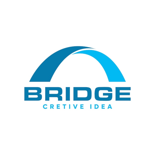 Modern Simple Bridge Logo design