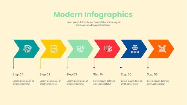 modern strategy infographics design