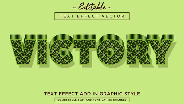 Modern style pattern text effect fully editable with cool colors