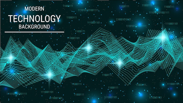 Modern technology style vector background