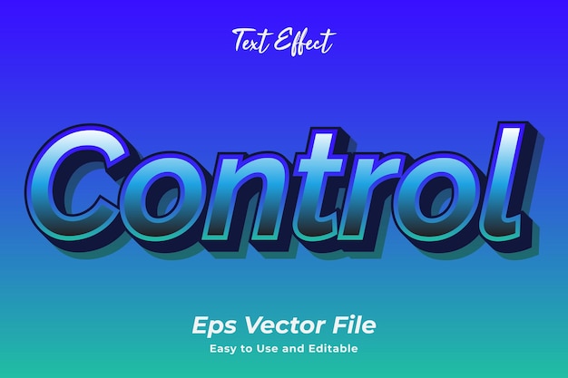 modern text effect control editable and easy to use premium vector