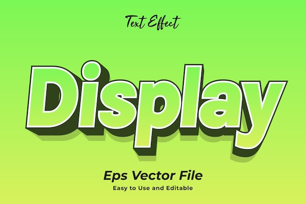 modern text effect display editable and easy to use premium vector