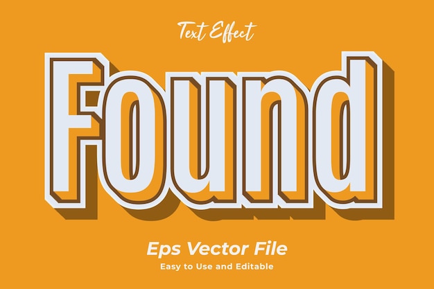 modern text effect found easy to use and editable premium vector