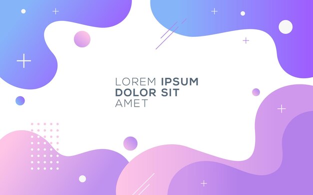 modern vector graphic of abstract fluid gradient background design template
