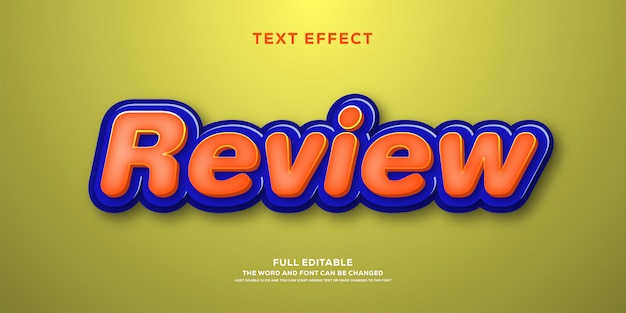 Modern vibrant 3d text effect with editable font style