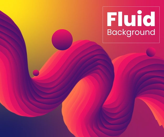 Modern wavy fluid background design