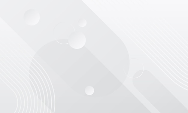 Modern White Grey Background Abstract Shape Design For Business presentation