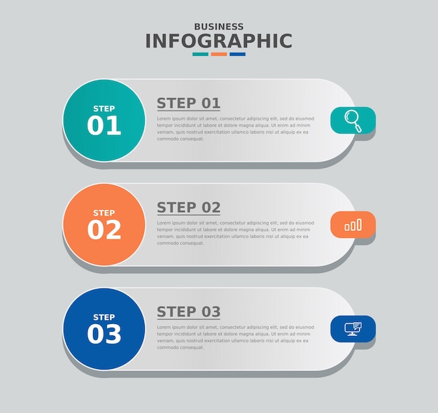 moderni liiketoiminnan infografiikkamallipohja