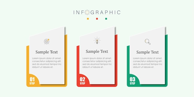 Moderni tekstikehysmallipohja banneri Infografiikka