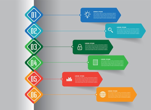 Moderni tekstilaatikko, mallipohja infografiikka banneriin