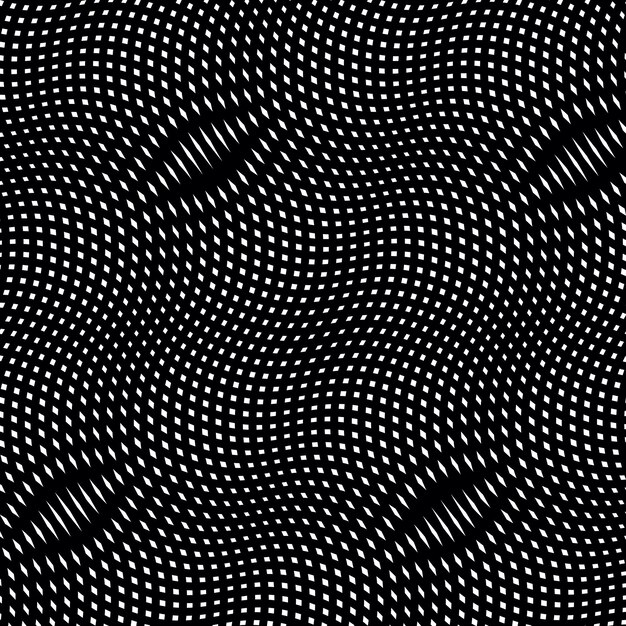 moire pattern, monochrome vector background with trance effect. optical illusion, creative black and white graphic backdrop.