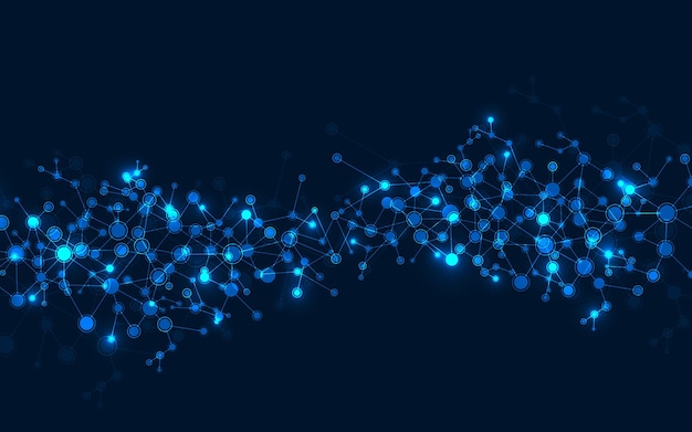 Molecular structure background Science and technology concepts