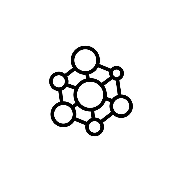 Molecule sign symbol vector