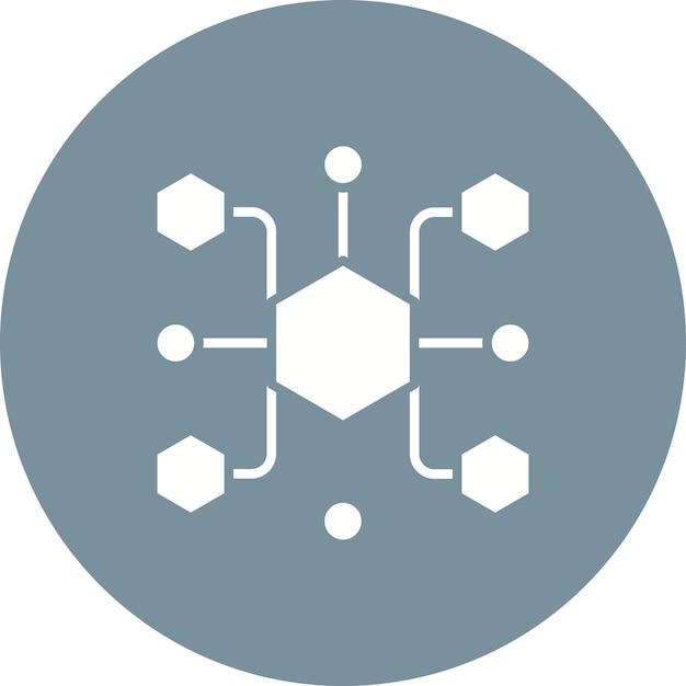 Molecules icon vector image Can be used for Physics