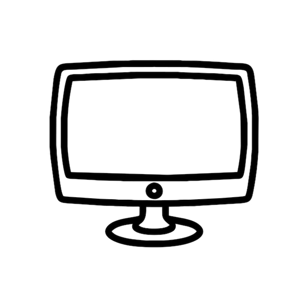 monitor icon outline