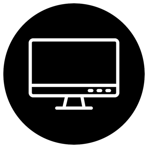 Monitor Vector Icon Design Illustration