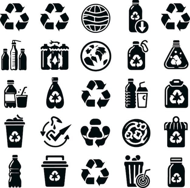 monochrome cosmonaut set of triangular recycling icon black color for emblems badges and levels