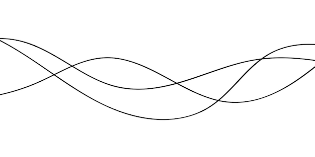 Monochrome wave pattern Wavy background Hand drawn lines Hair texture Doodle for design Line art