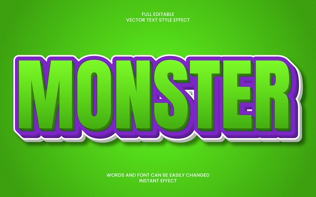Monster Text Effect