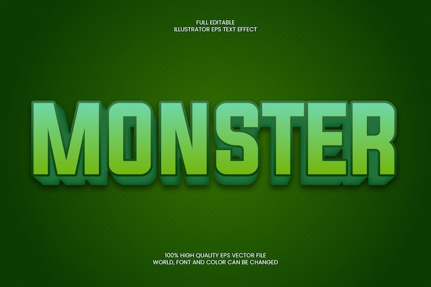 Monster Text Effect