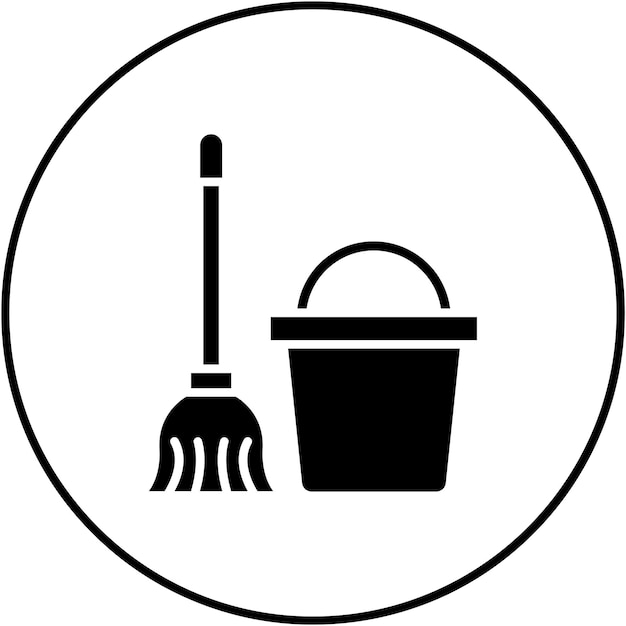 Mop Bucket icon vector image Can be used for Home Improvements
