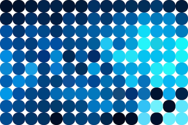 Mosaic Rounded Abstract in blue colors Background