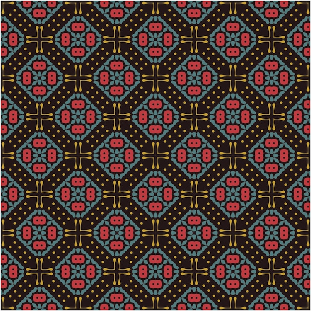 Mosaic seamless pattern design decorative style
