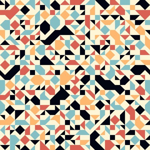 mosaic seamless pattern geometric chaotic tiling vector background for wallpapers wrapping paper or website backgrounds