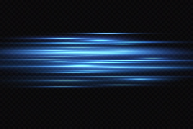 motion light effect for banners. blue lines. the effect of speed on a blue background. red lines