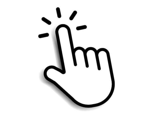 mouse click cursor hand cursor click icon mouse pointer arrow cursor pointer hand click button