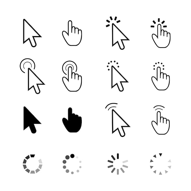 mouse cursor set design