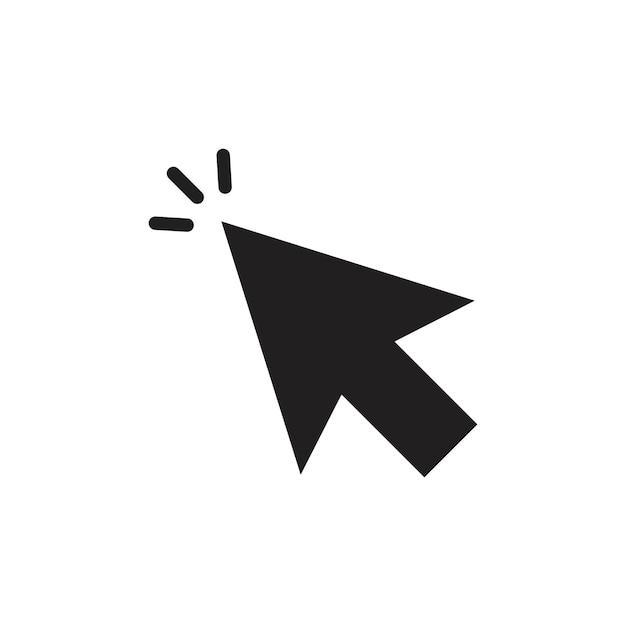 Mouse pointer icon Line Art Logo set
